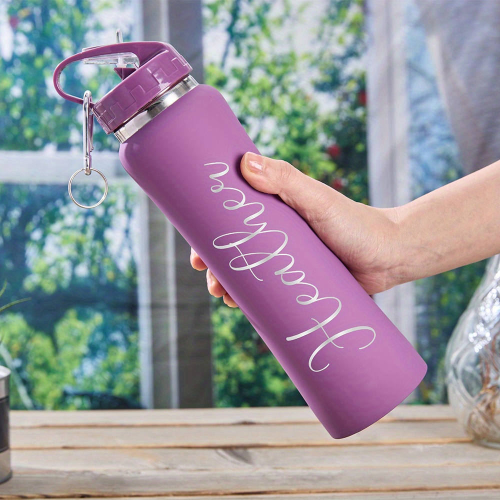 Portable Travel Kettle - Gepersonaliseerde aanpassing Naam: RVS waterfles, draagbare