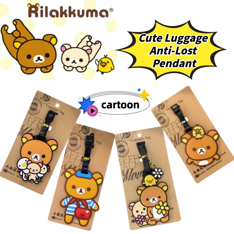 Travel Accessories In Japan - Rilakkuma Creatief Gepersonaliseerd Bagage-etiket Anti-Verlieshanger Schattig