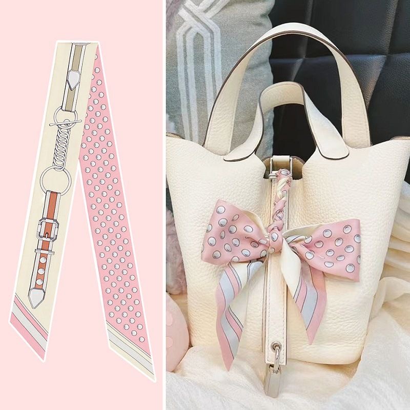 Travel Accessories Pouch - Vrouwen Zomer Roze Polka Dot Sjaal