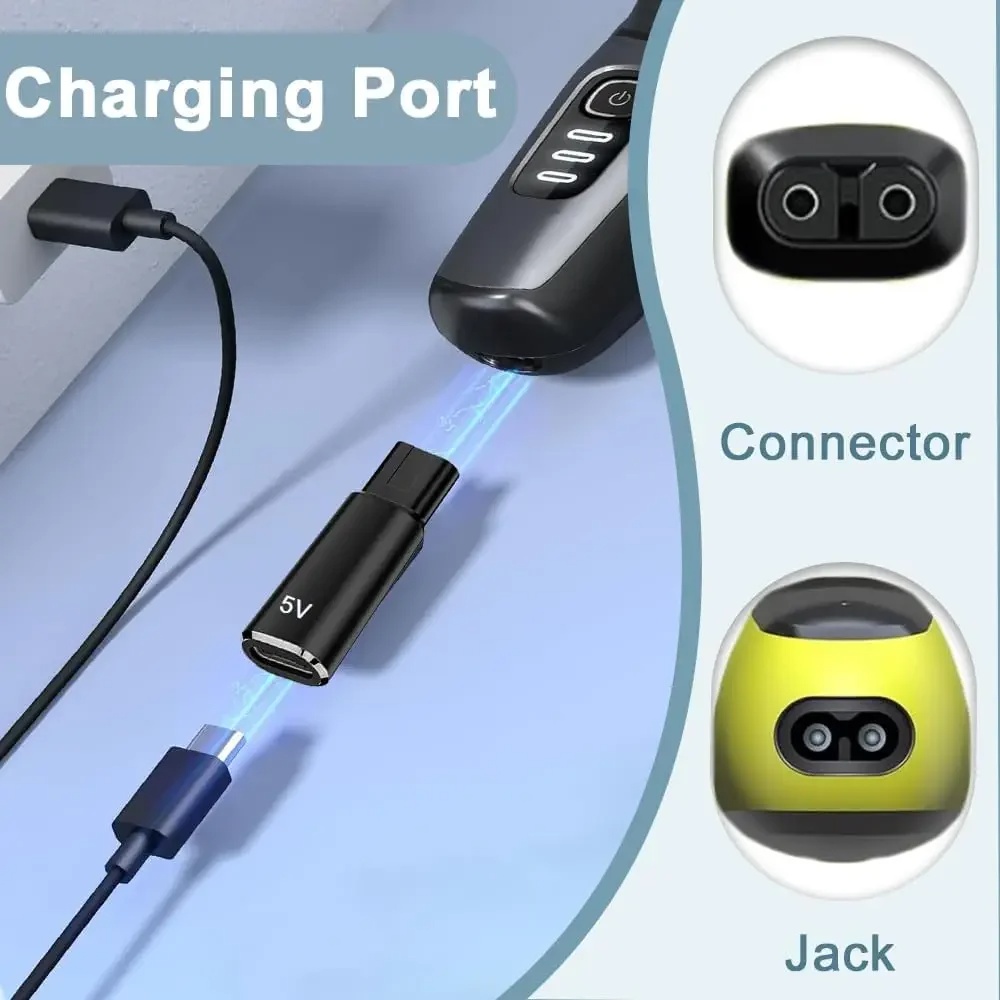 Travel Plug Type C - 5V Scheerapparaat Oplader USB Adapter Type