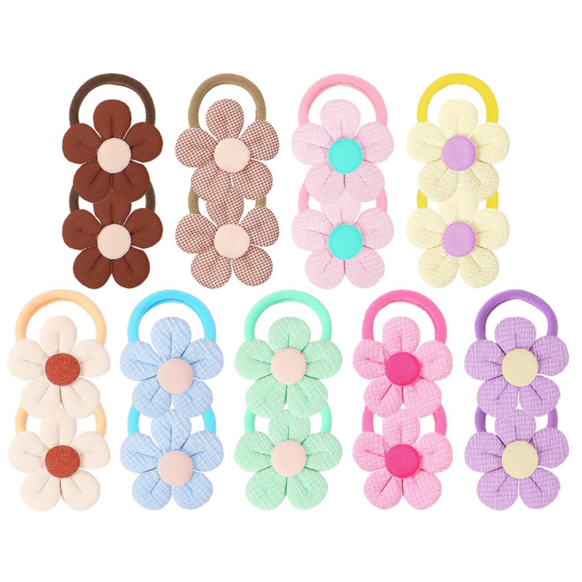 Travel Accessories Teens - 18 stks Zonnebloem Haarbanden Kinderen Meisjes