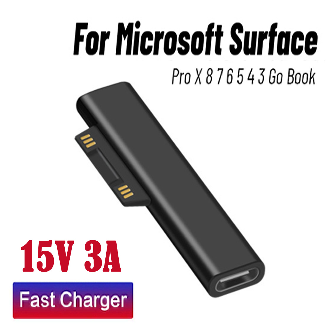 Travel Plug Type C - Voor Microsoft Surface Pro X 8