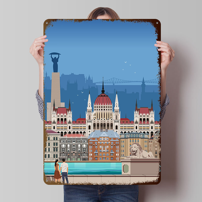 Budapest Travel Print Blikken  - Travel Accessories For Europe recensie en prijs