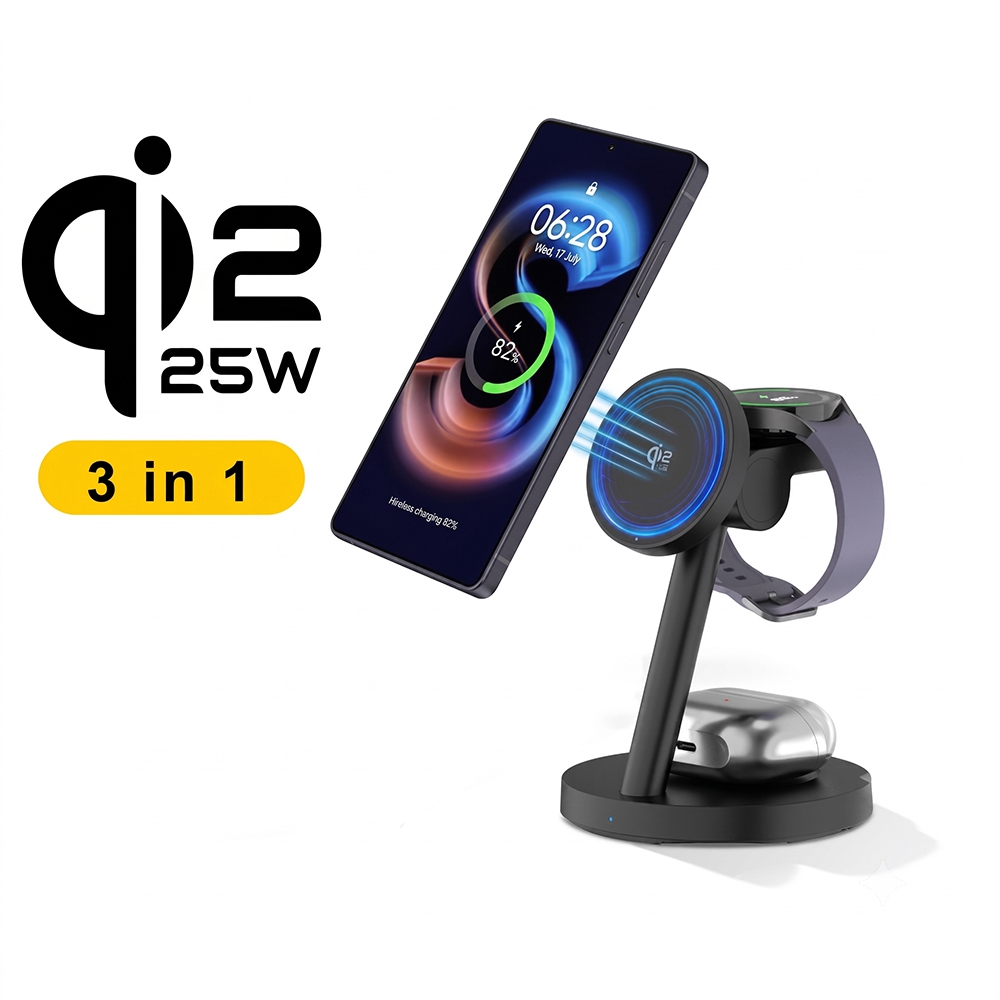 3-in-1 Qi2.2 25W Snel Draadloo - Travel Plug Type C recensie en prijs