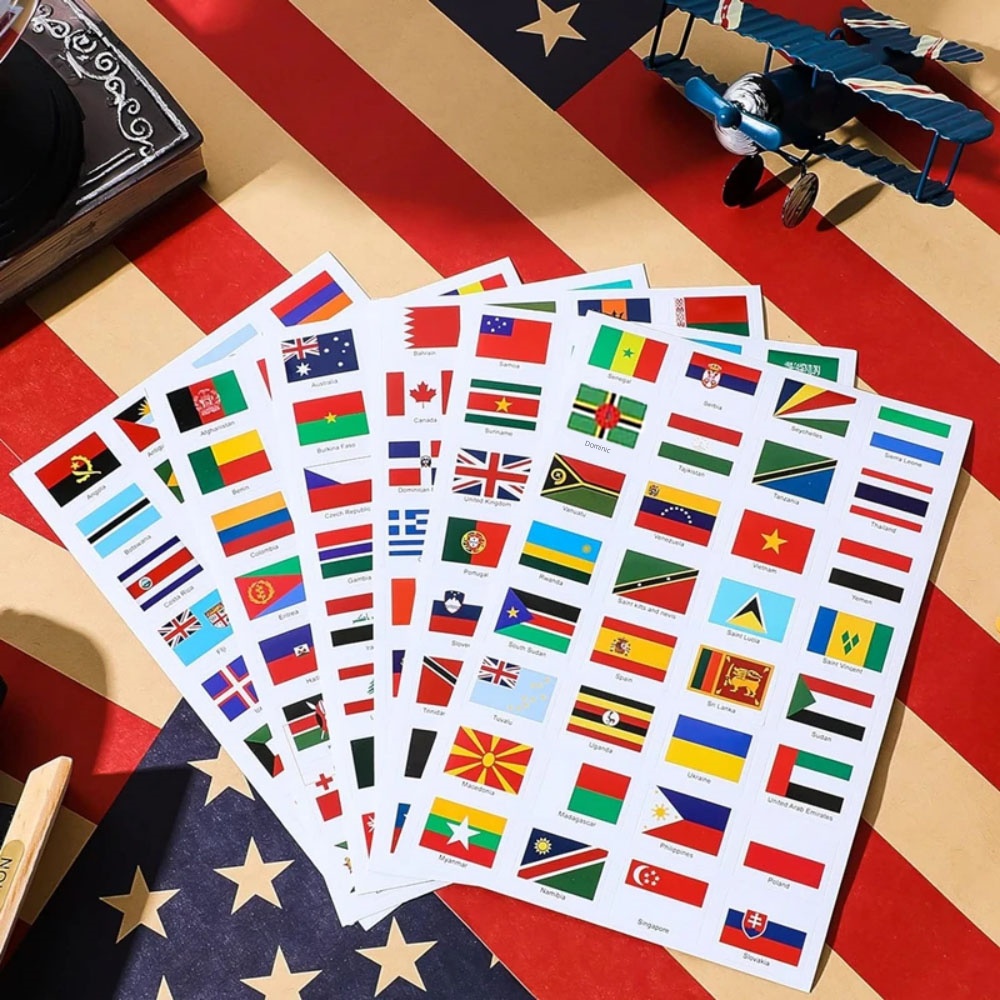 192 landen wereldvlagstickers  - Travel Z recensie en prijs
