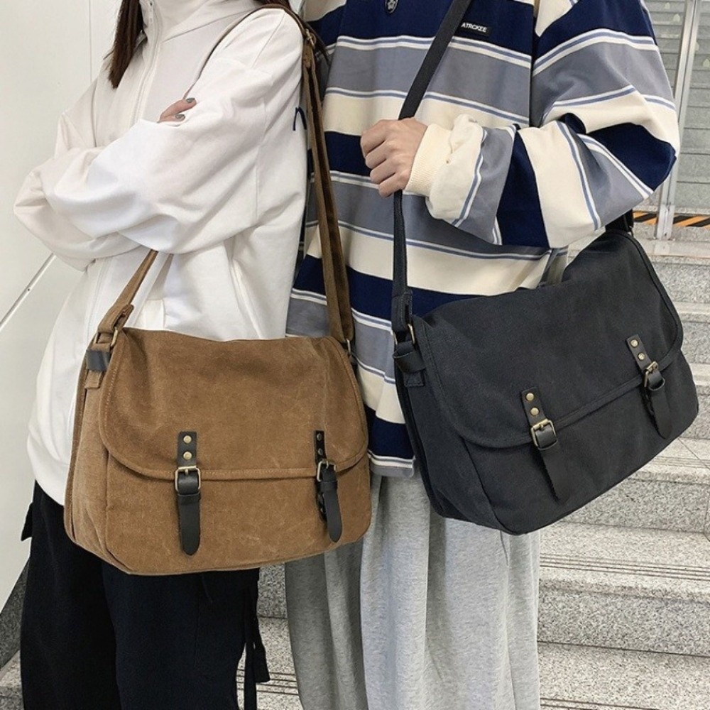 Vintage schoudertas in koppels - Travel Accessories In Japan recensie en prijs