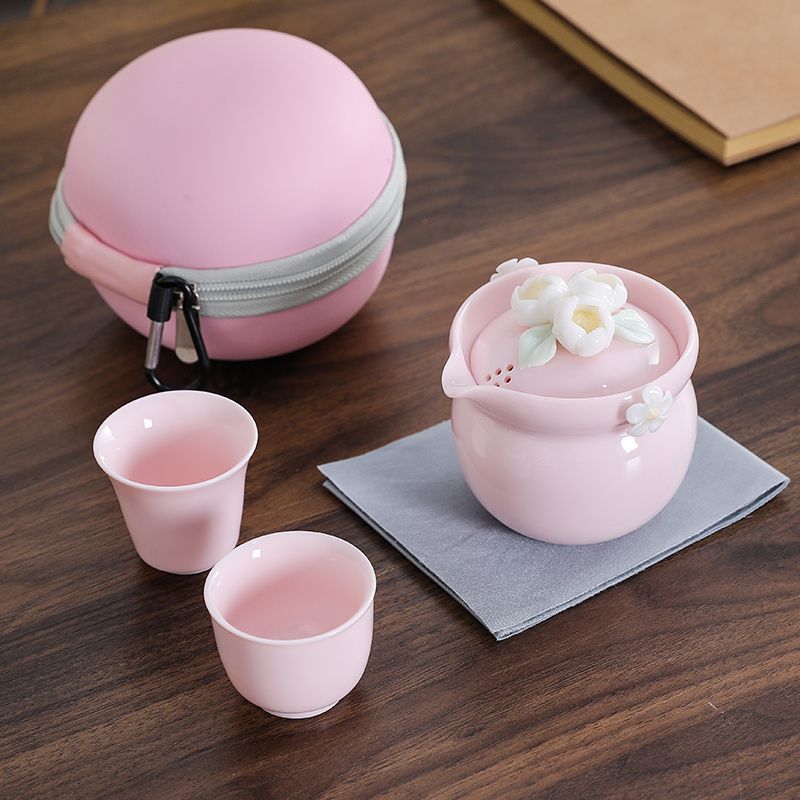 Handgemaakt roze bloemen keram - Portable Travel Kettle recensie en prijs