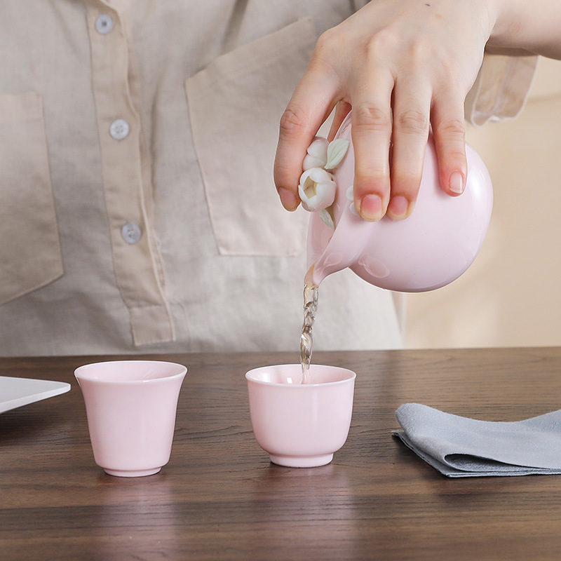Handgemaakt roze bloemen keram - Portable Travel Kettle recensie en prijs