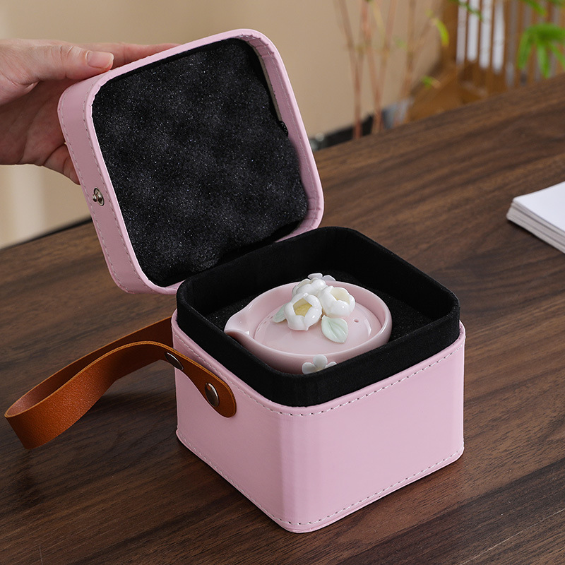 Handgemaakt roze bloemen keram - Portable Travel Kettle recensie en prijs